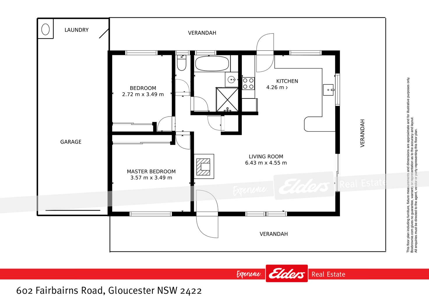 Floorplan of Homely acreageSemiRural listing, 602 Fairbairns Road, Gloucester NSW 2422