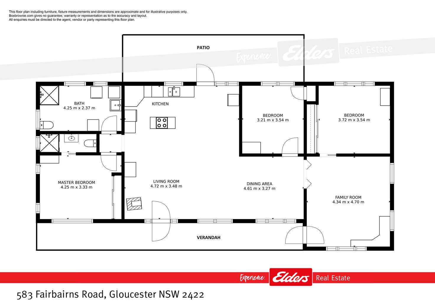 Floorplan of Homely acreageSemiRural listing, 583 Fairbairns Road, Gloucester NSW 2422