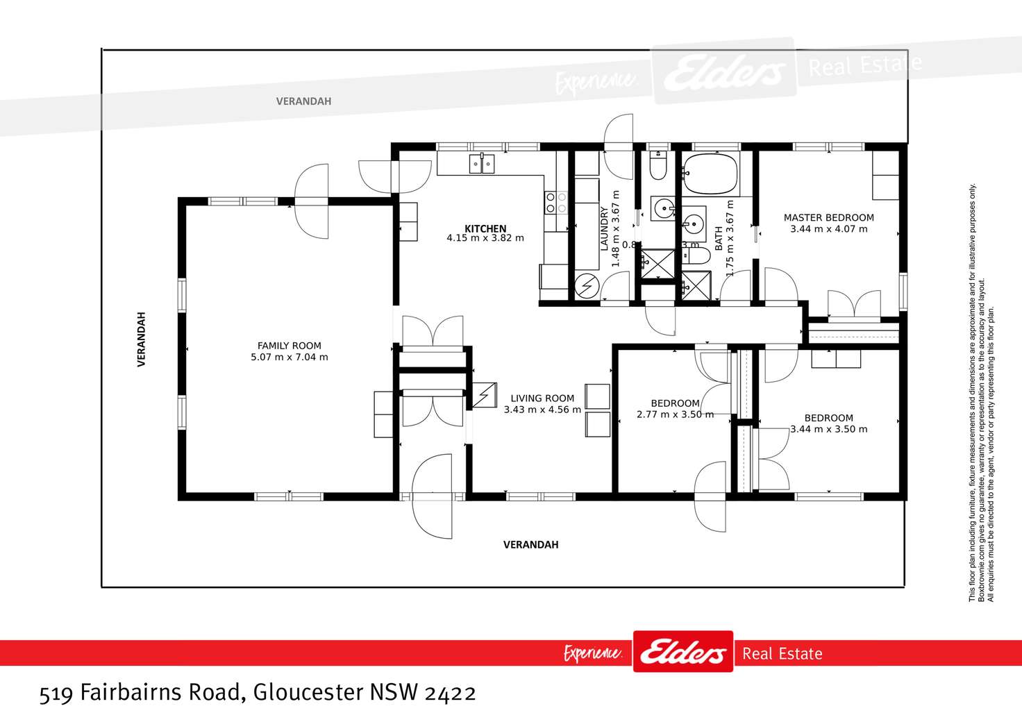 Floorplan of Homely acreageSemiRural listing, 519 Fairbairns Road, Gloucester NSW 2422