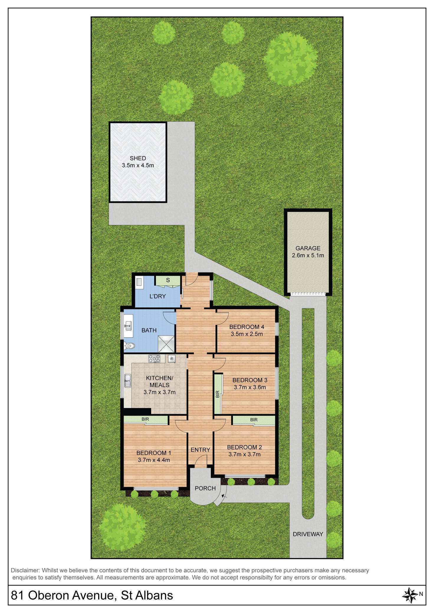 Floorplan of Homely house listing, 81 Oberon Avenue, St Albans VIC 3021