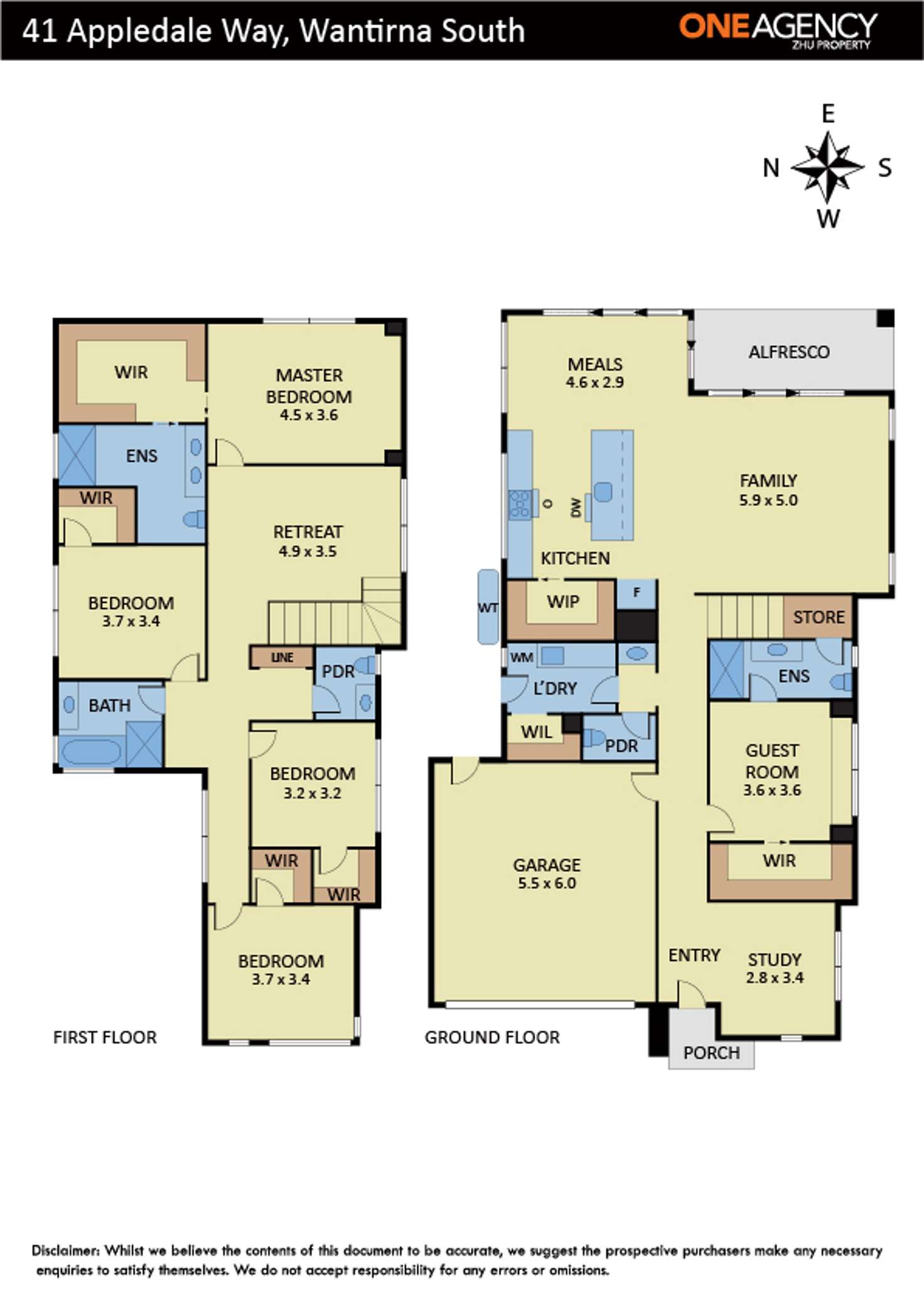 Floorplan of Homely house listing, 41 Appledale Way, Wantirna South VIC 3152