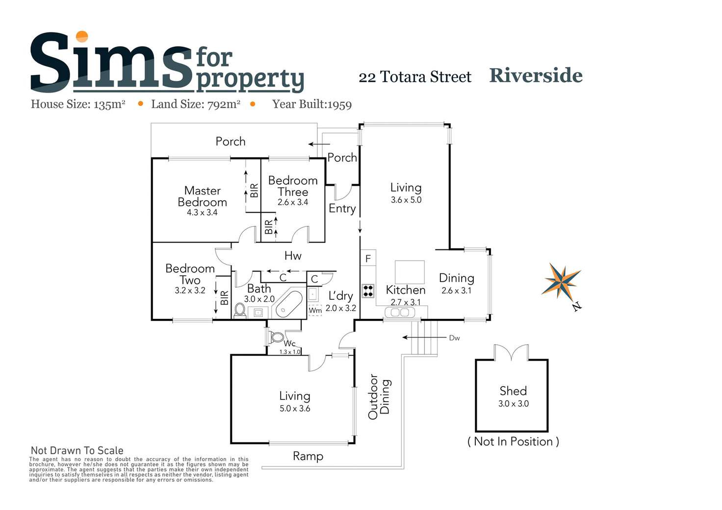 Floorplan of Homely house listing, 22 Totara Street, Riverside TAS 7250