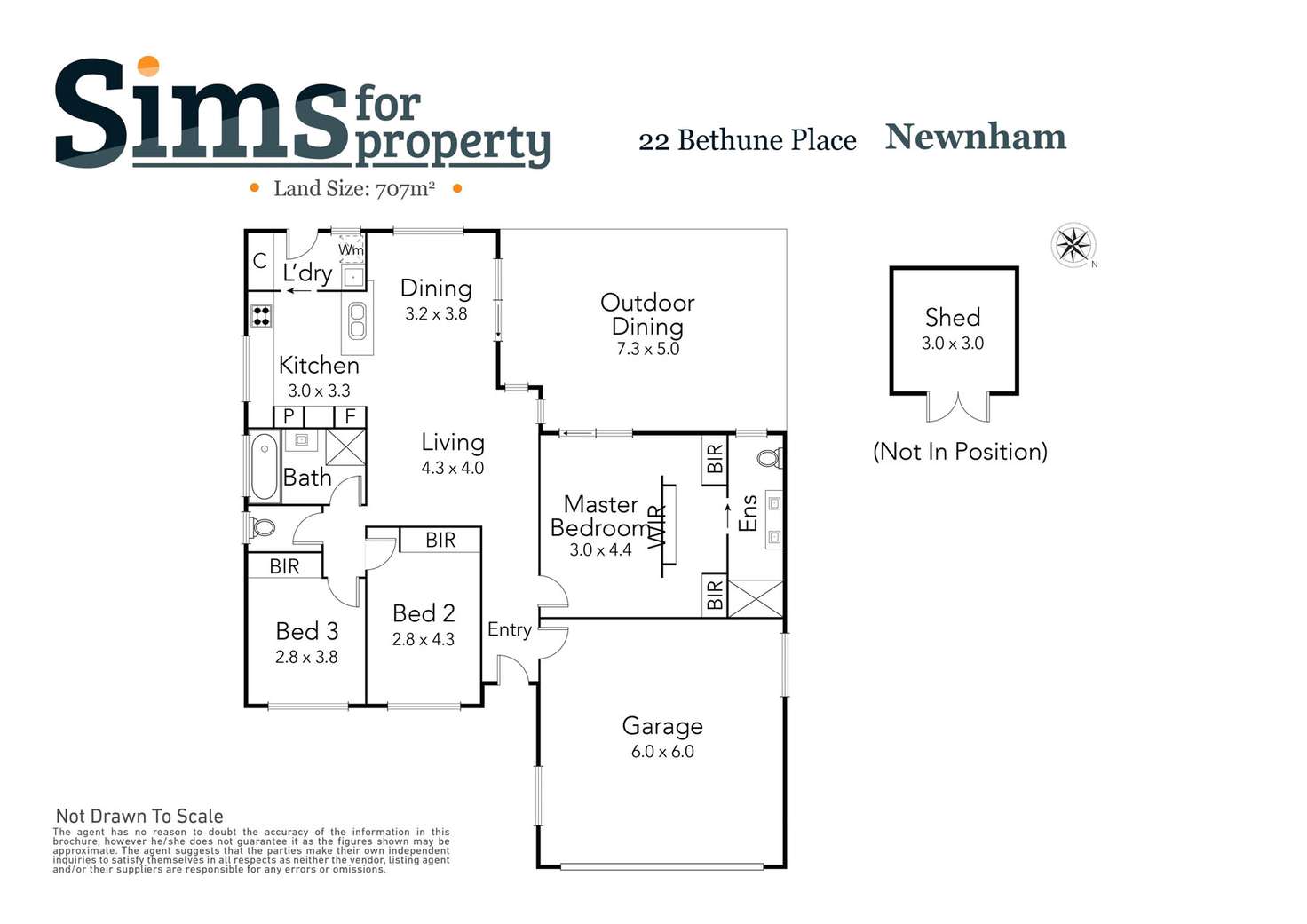 Floorplan of Homely house listing, 22 Bethune Place, Newnham TAS 7248