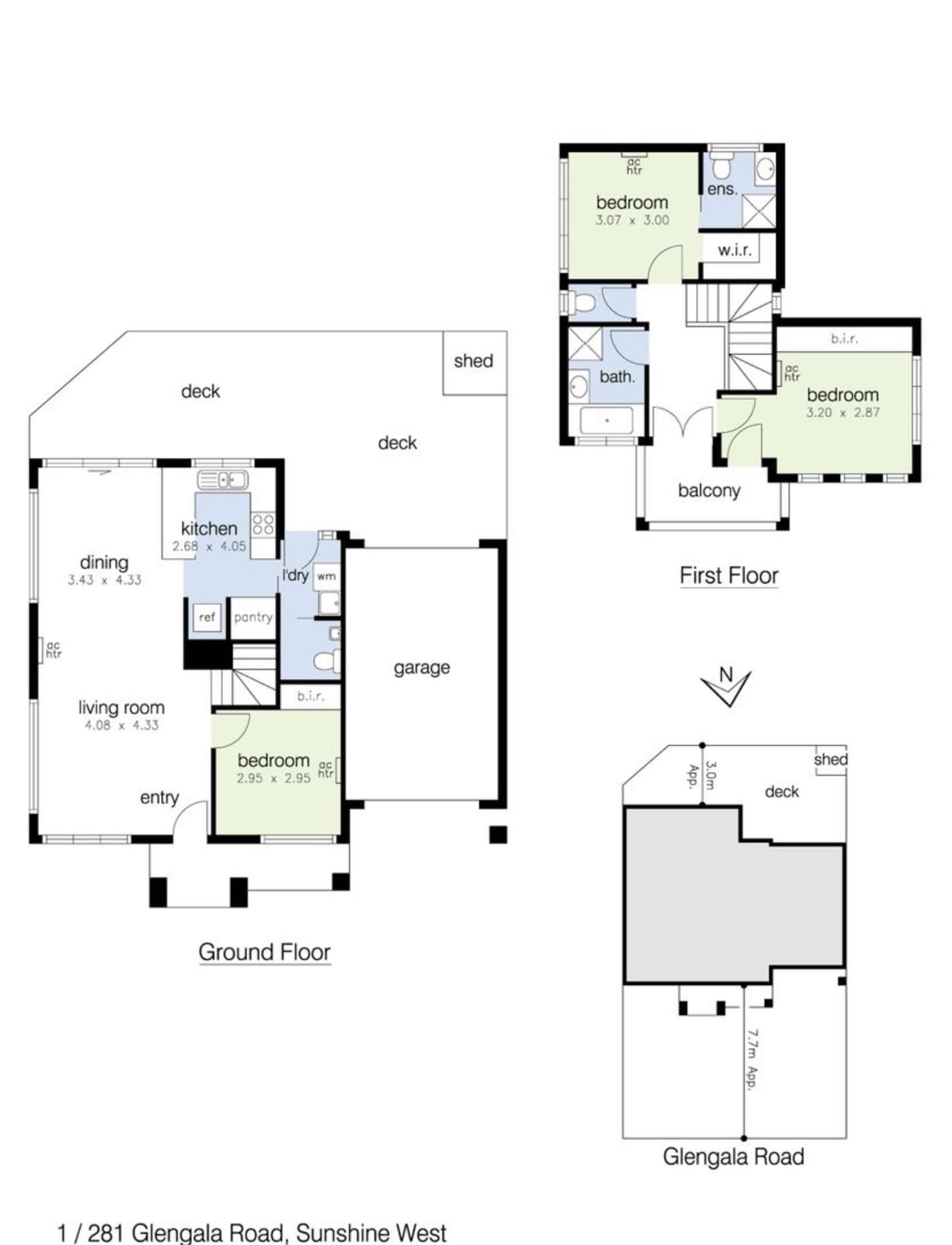 Floorplan of Homely house listing, 1/281 Glengala Road, Sunshine West VIC 3020