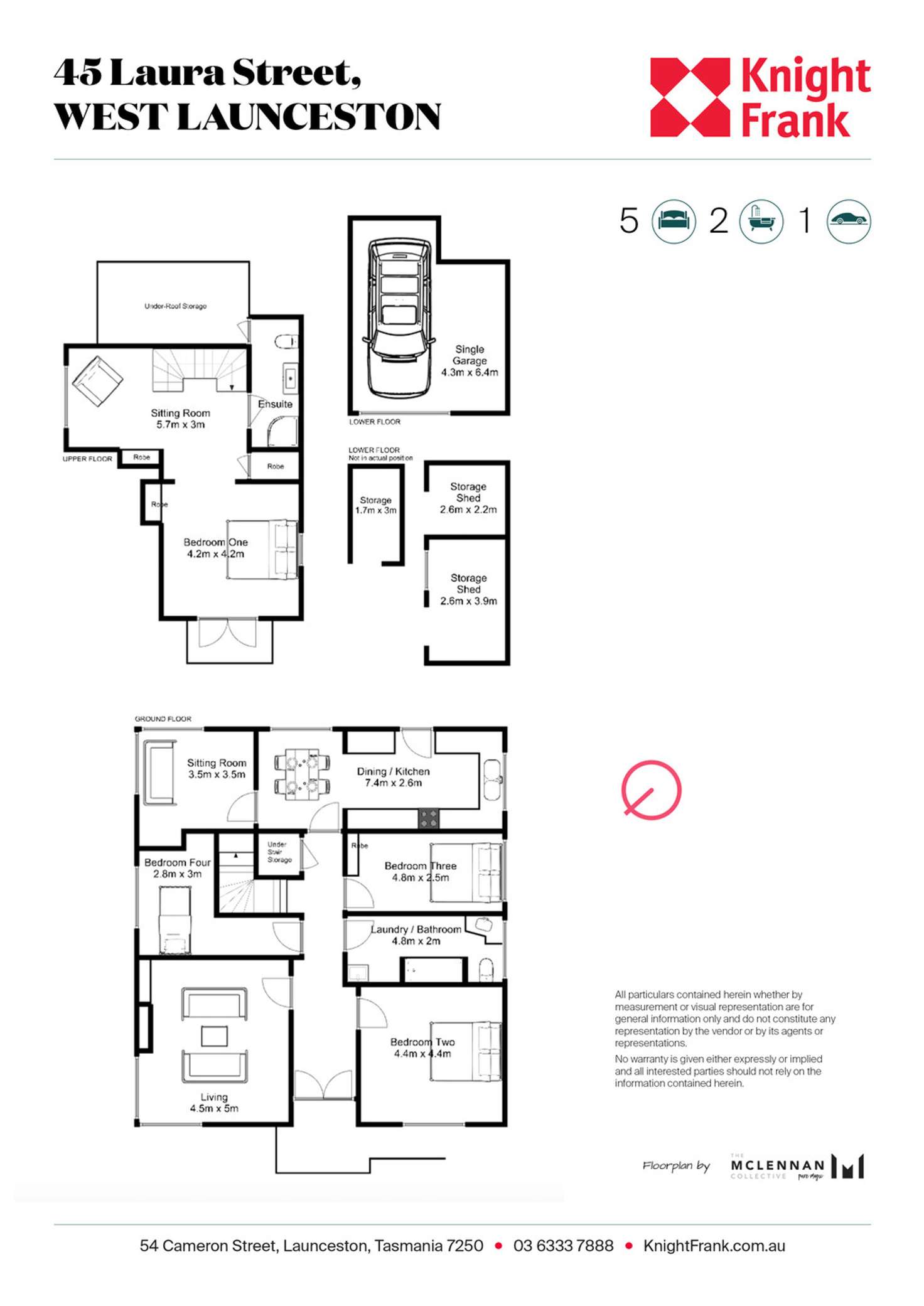 Floorplan of Homely house listing, 45 Laura St, West Launceston TAS 7250