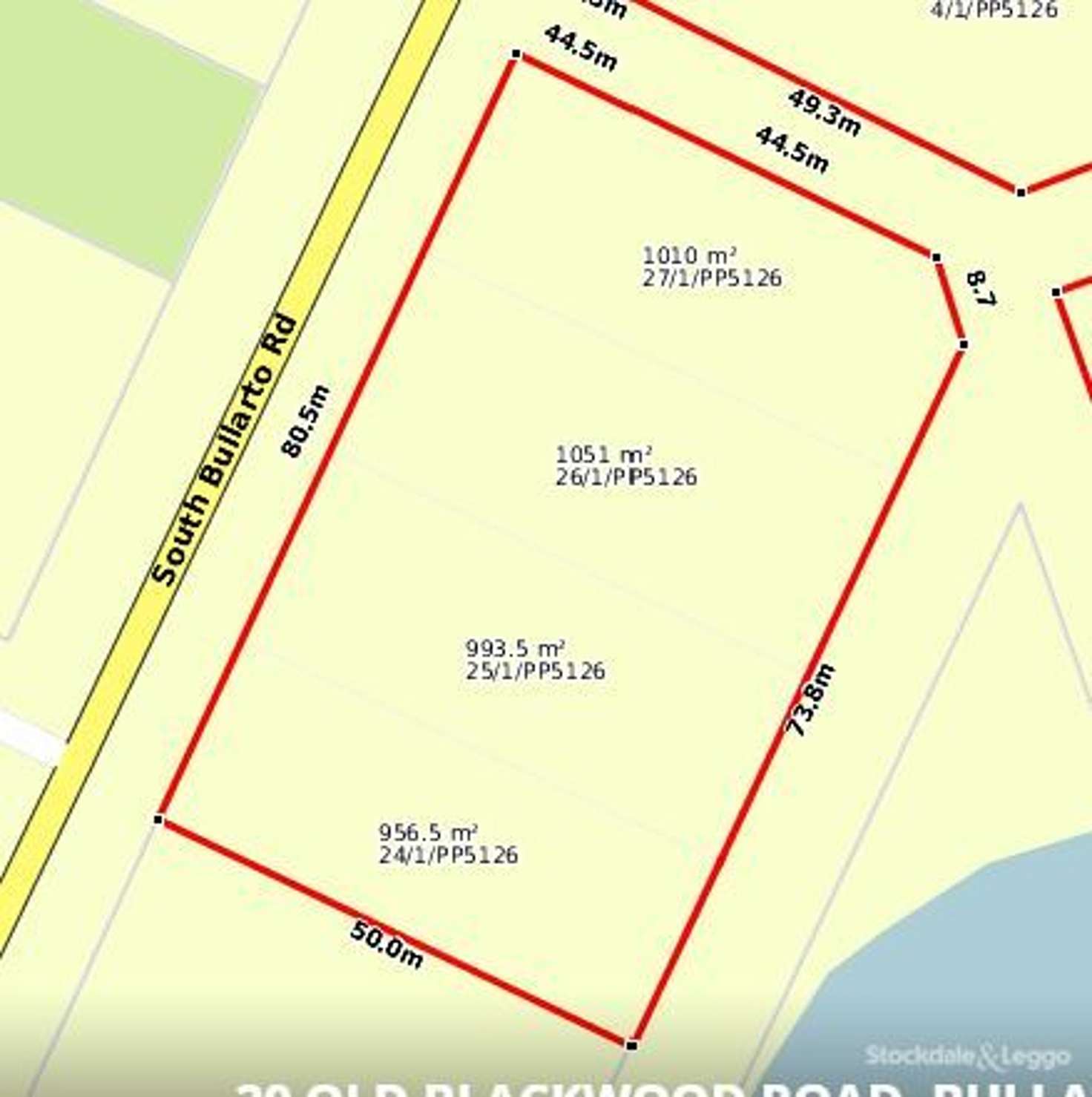 Floorplan of Homely residentialLand listing, 39 South Bullarto Road, Bullarto VIC 3461