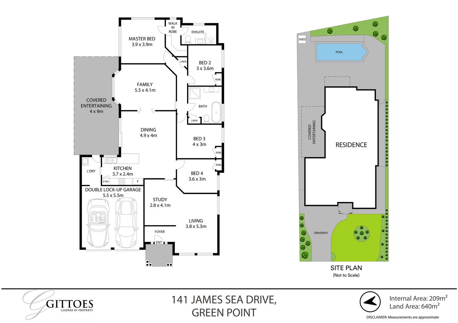 Floorplan of Homely house listing, 141 James Sea Drive, Green Point NSW 2251