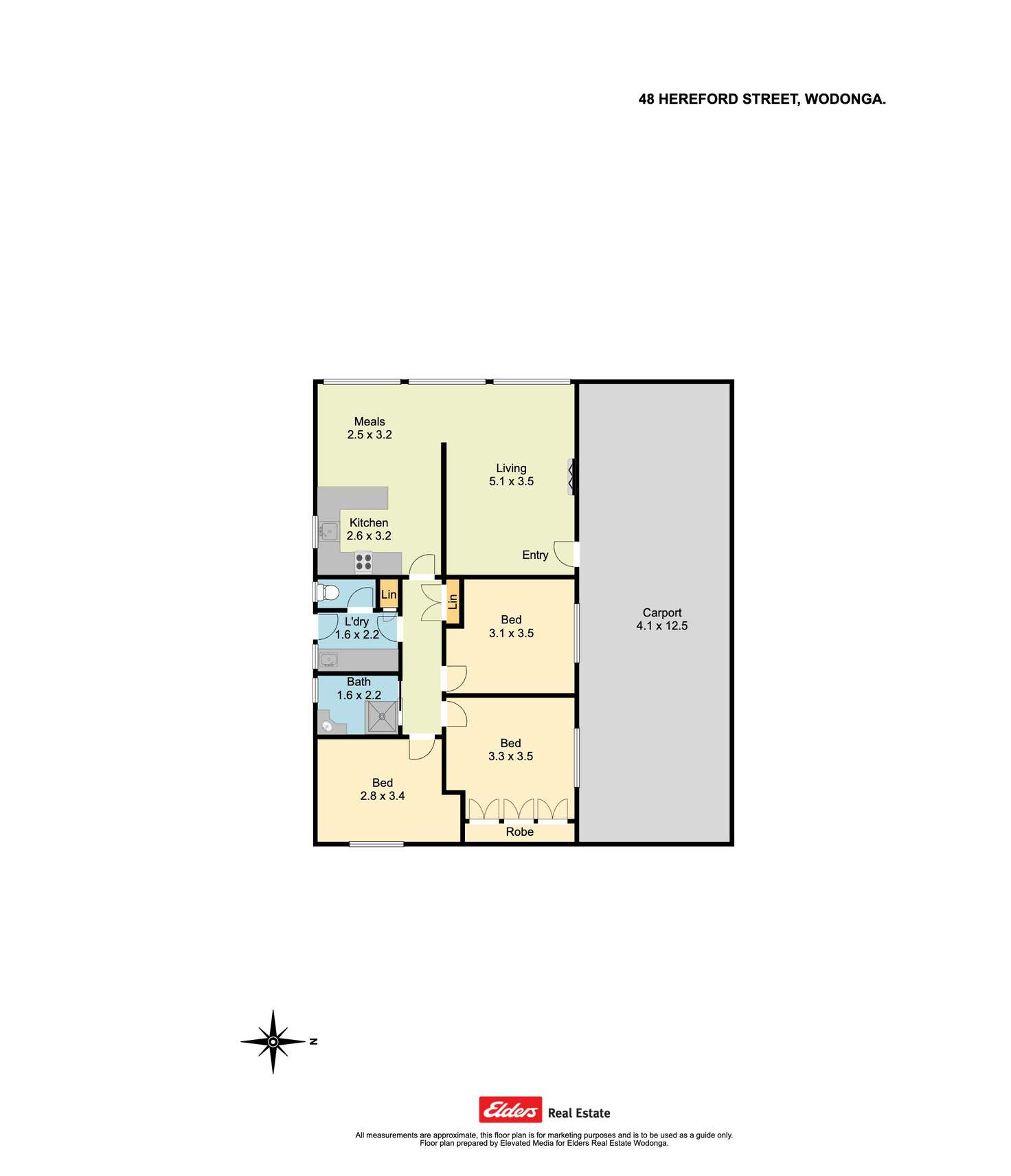 Floorplan of Homely house listing, 48 Hereford Street, Wodonga VIC 3690