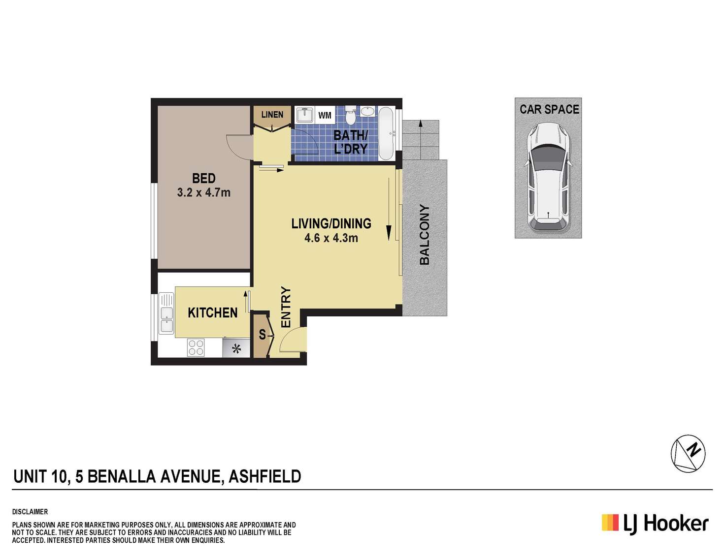 Floorplan of Homely unit listing, 10/5 Benalla Avenue, Ashfield NSW 2131