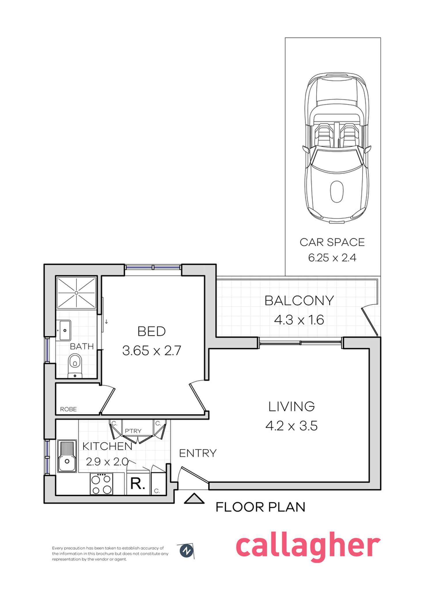 Floorplan of Homely unit listing, 12/183 Bridge Road, Glebe NSW 2037