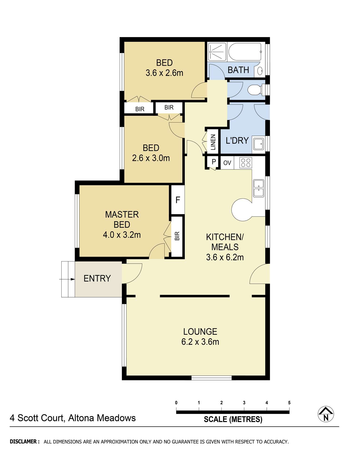 Floorplan of Homely house listing, 4 Scott Court, Altona Meadows VIC 3028