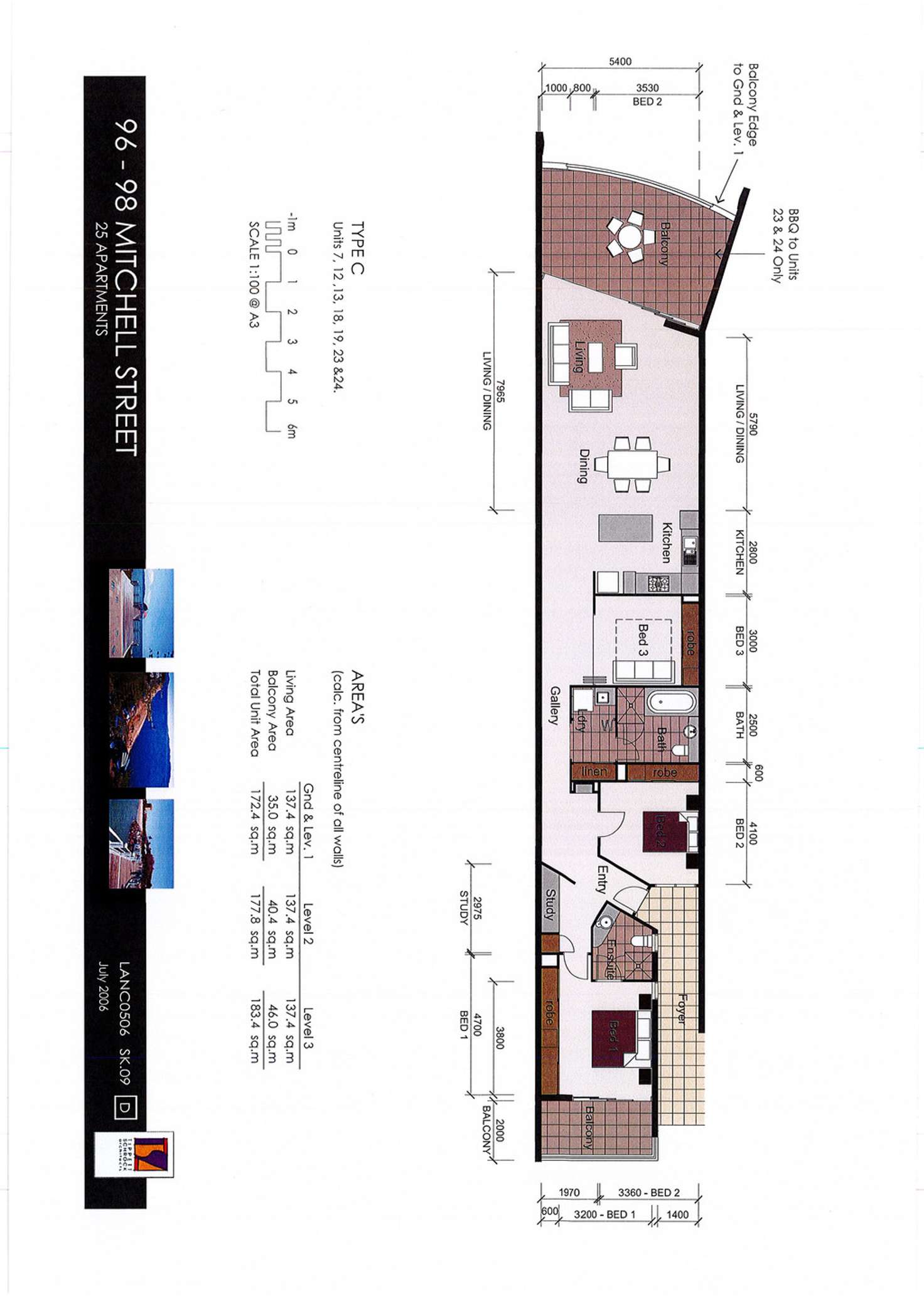 Floorplan of Homely apartment listing, 23/96-98 Mitchell Street, North Ward QLD 4810