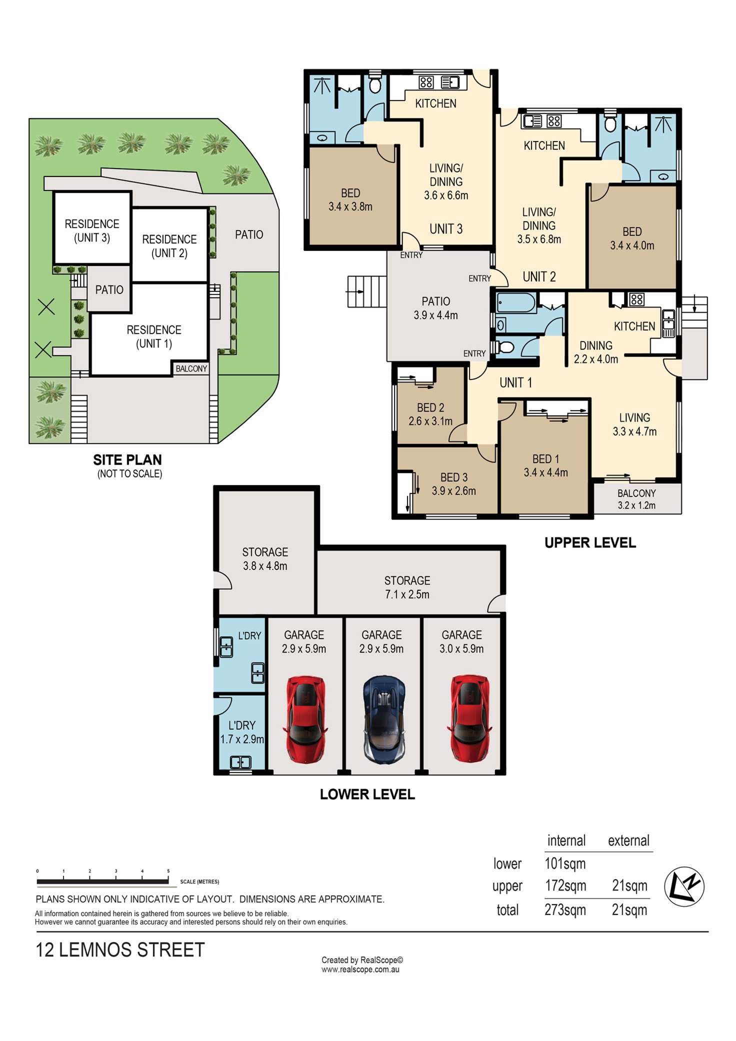 Floorplan of Homely blockOfUnits listing, 12 Lemnos Street, Red Hill QLD 4059