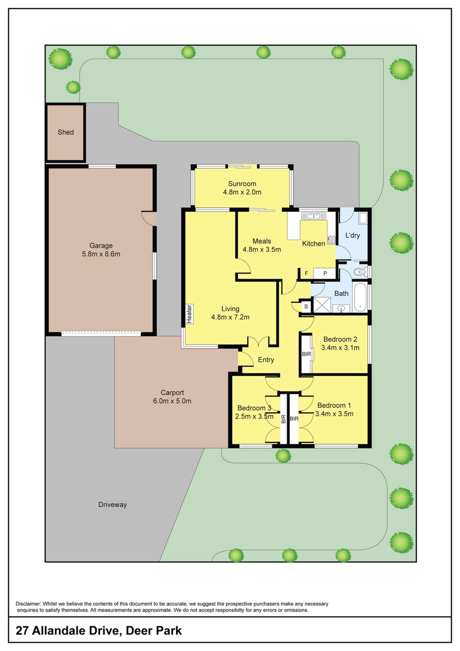 Floorplan of Homely house listing, 27 Allandale Drive, Deer Park VIC 3023