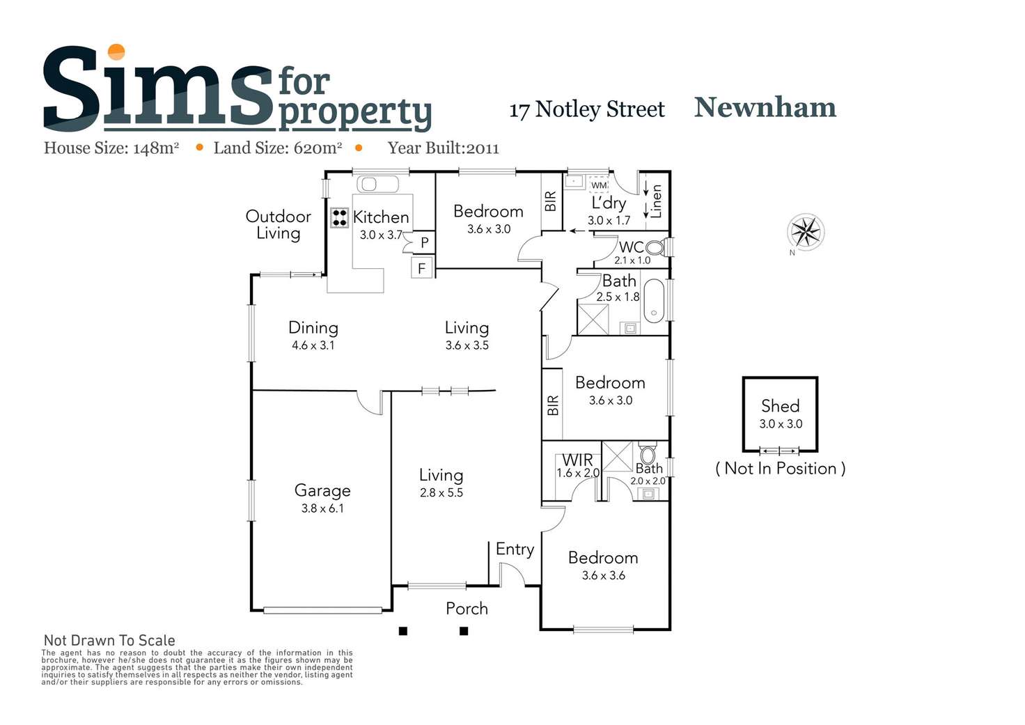 Floorplan of Homely house listing, 17 Notley Street, Newnham TAS 7248