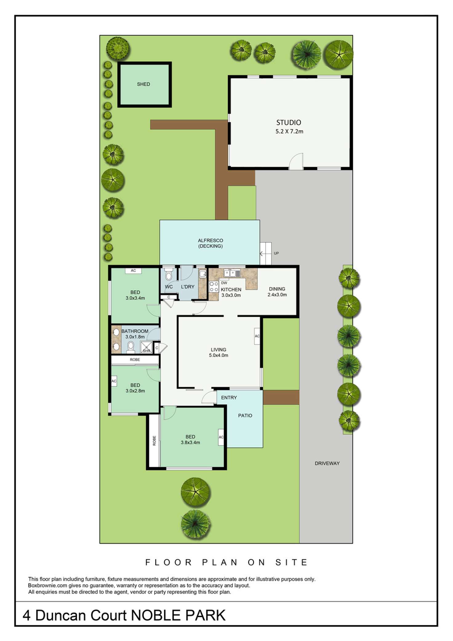 Floorplan of Homely house listing, 4 Duncan Court, Noble Park VIC 3174
