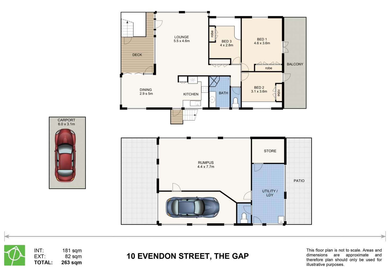 Floorplan of Homely house listing, 10 Elvendon Street, The Gap QLD 4061