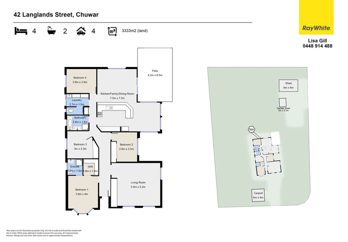 Floorplan of Homely house listing, 42 Langlands Street, Chuwar QLD 4306