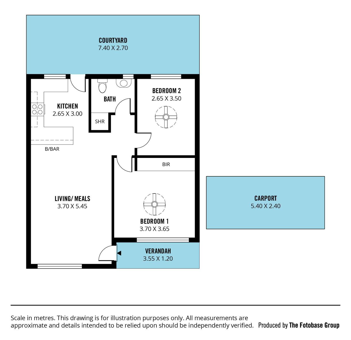 Floorplan of Homely unit listing, 2/14 Sturm Court, Oaklands Park SA 5046