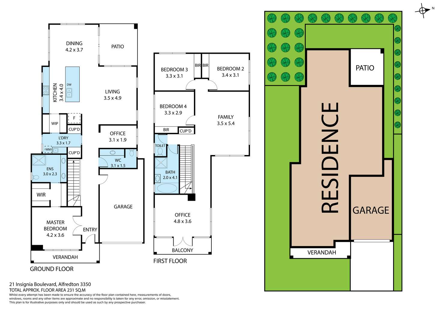 Floorplan of Homely house listing, 21 Insignia Boulevard, Alfredton VIC 3350