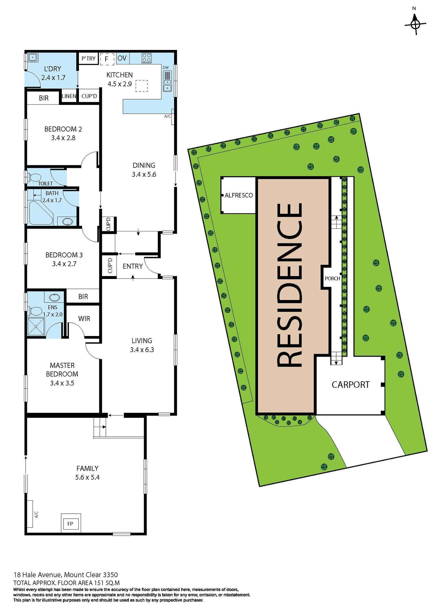 Floorplan of Homely house listing, 18 Hale Avenue, Mount Clear VIC 3350