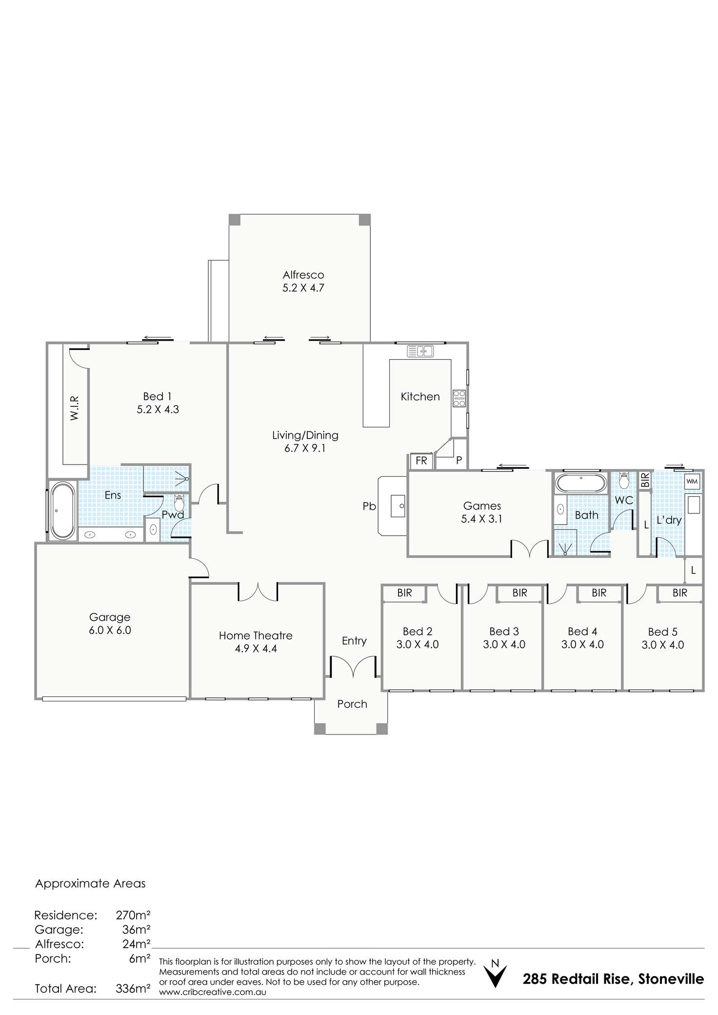 Floorplan of Homely house listing, 285 Redtail Rise, Stoneville WA 6081