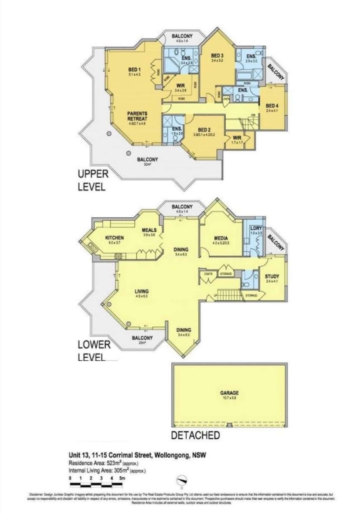 Floorplan of Homely unit listing, 13/11-15 Corrimal Street, Wollongong NSW 2500