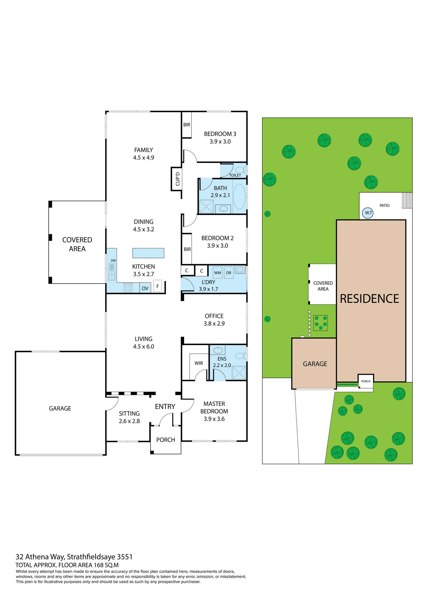 Floorplan of Homely house listing, 32 Athena Way, Strathfieldsaye VIC 3551