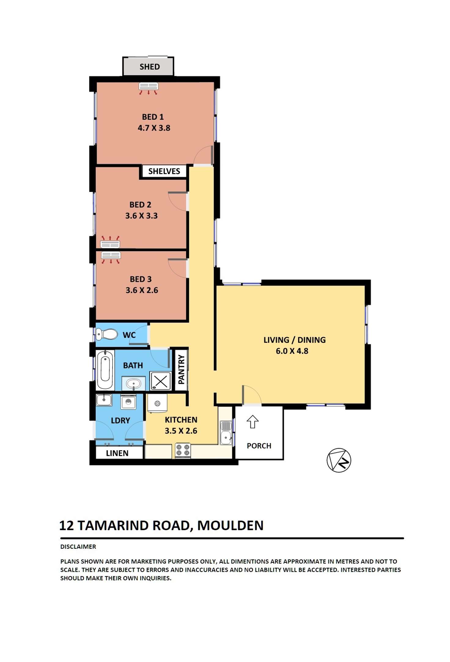 Floorplan of Homely house listing, 12 Tamarind Road, Moulden NT 830