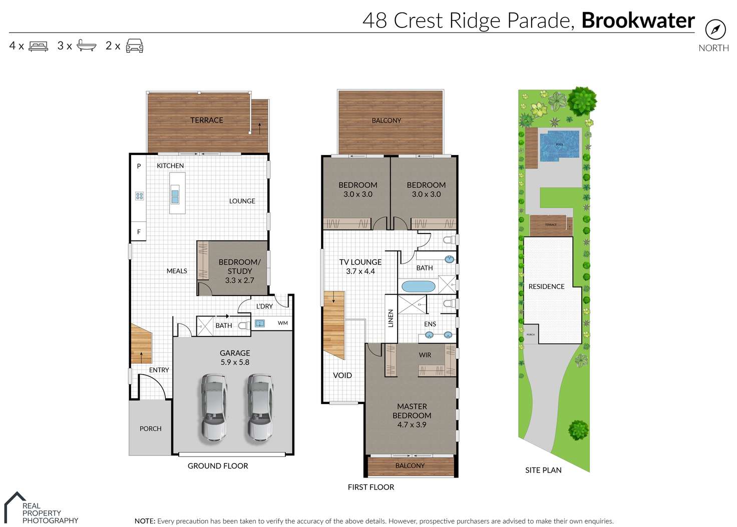 Floorplan of Homely house listing, 48 Crest Ridge Parade, Brookwater QLD 4300