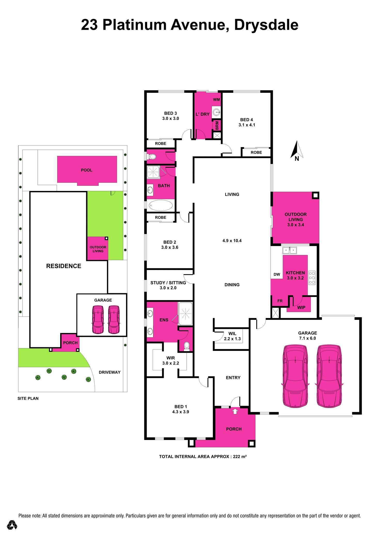 Floorplan of Homely house listing, 23 Platinum Avenue, Drysdale VIC 3222