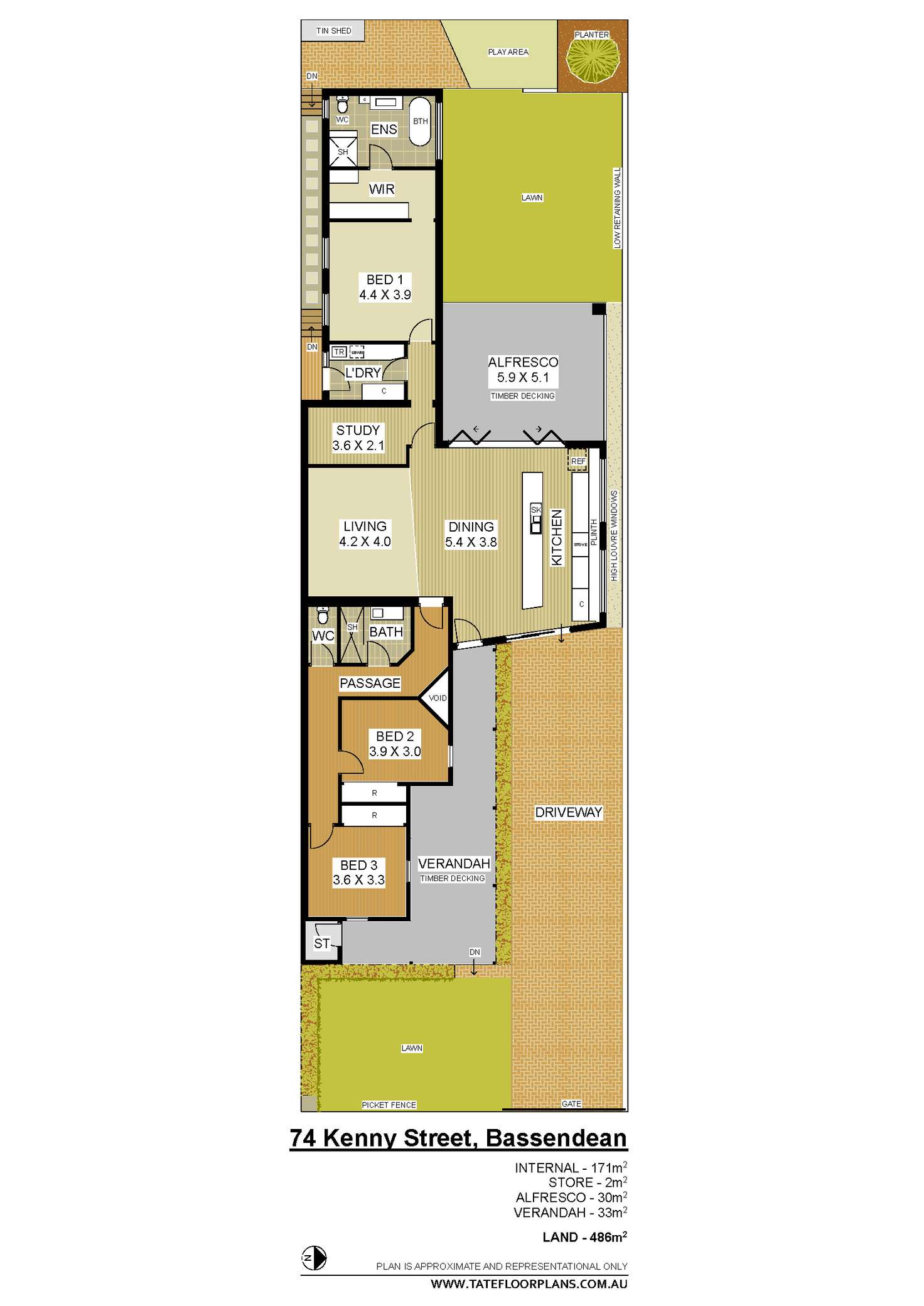 Floorplan of Homely house listing, 74 Kenny Street, Bassendean WA 6054