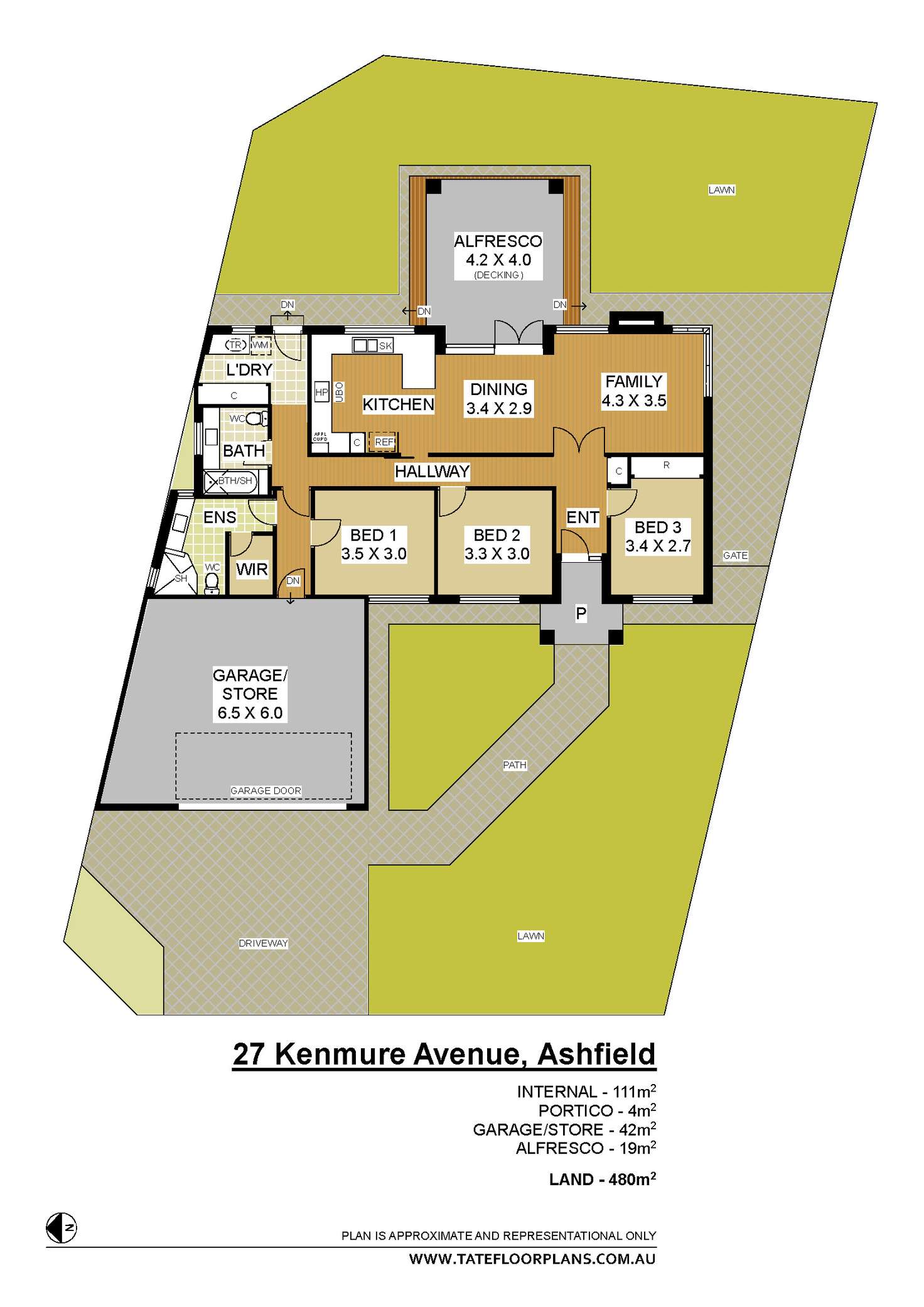 Floorplan of Homely house listing, 27 Kenmure Ave, Ashfield WA 6054