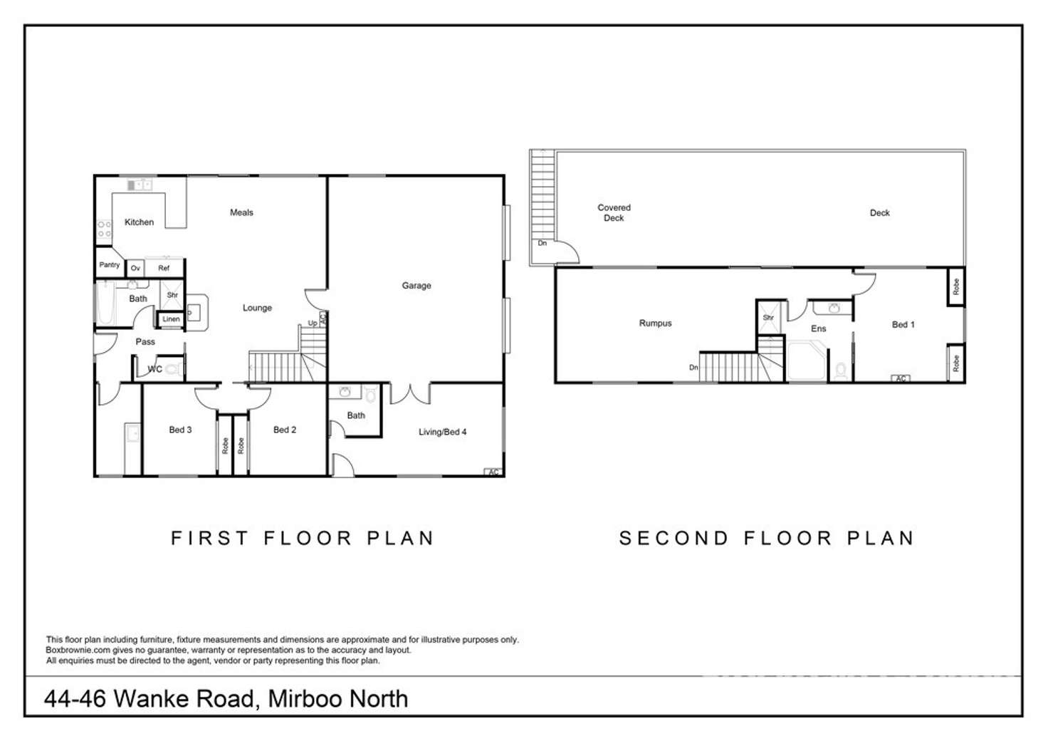 Floorplan of Homely house listing, 44-46 Wanke Road, Mirboo North VIC 3871