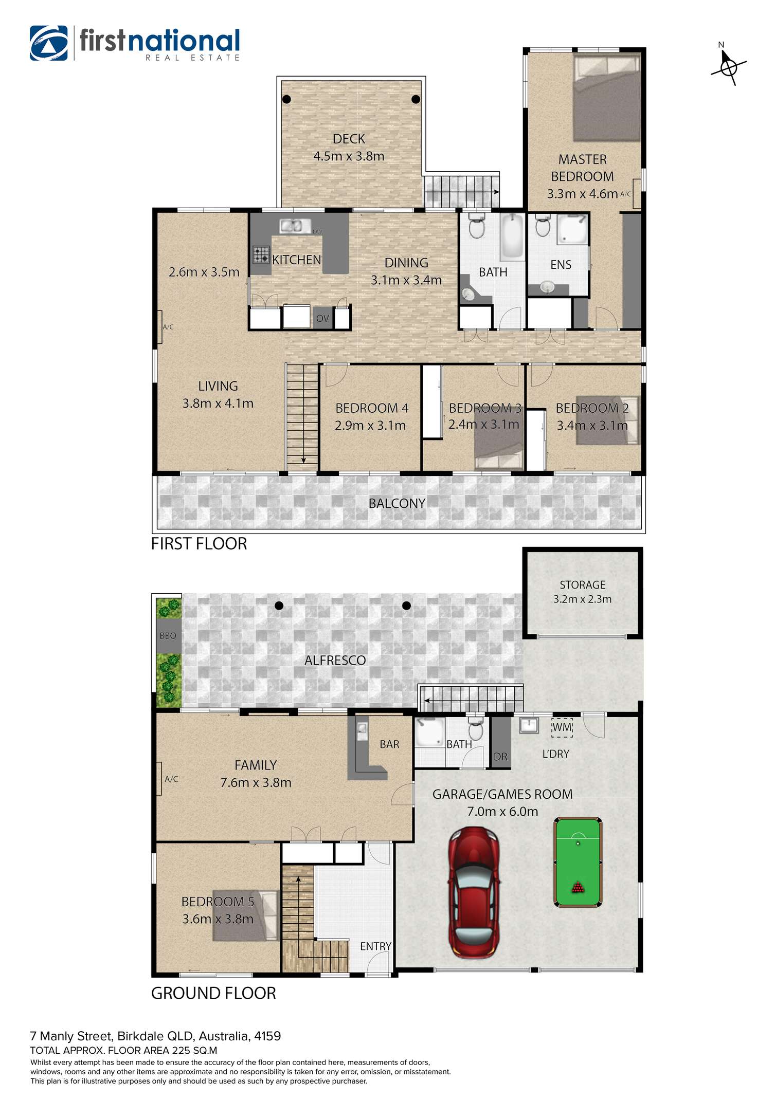 Floorplan of Homely house listing, 7 Manly Street, Birkdale QLD 4159