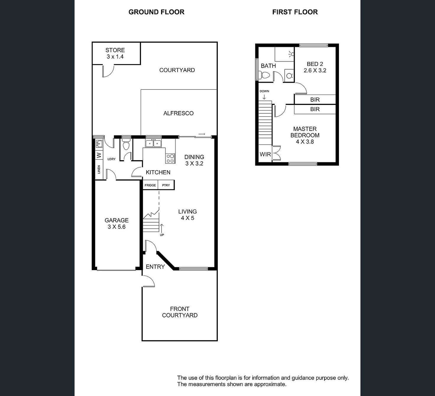 Floorplan of Homely townhouse listing, 3/22 Axford Street, Como WA 6152