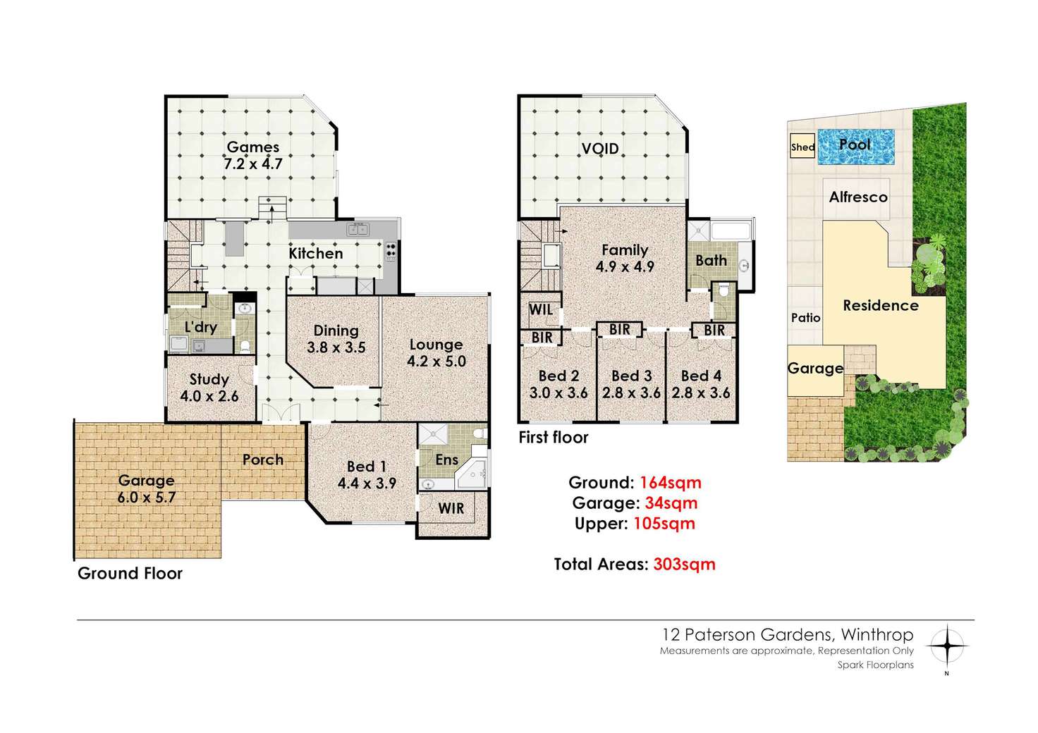Floorplan of Homely house listing, 12 Paterson Gardens, Winthrop WA 6150