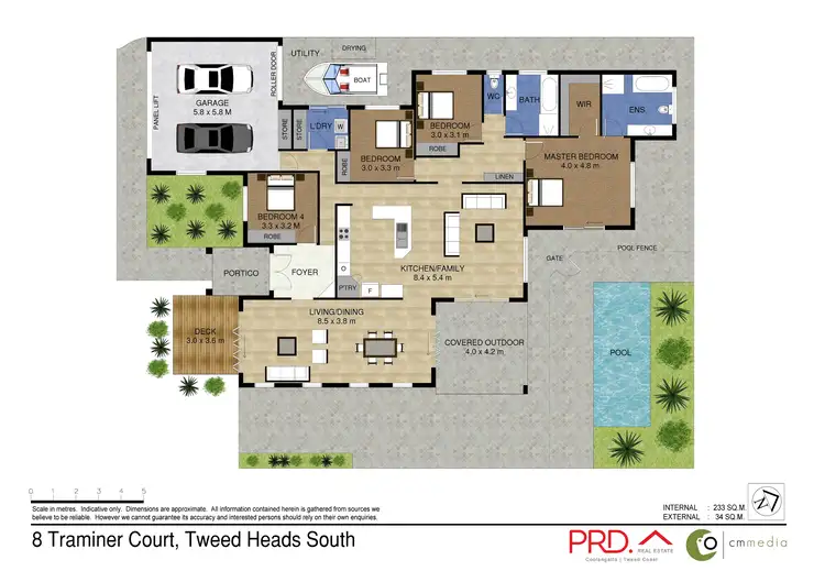 Floorplan of Homely house listing, 8 Traminer Court, Tweed Heads South NSW 2486