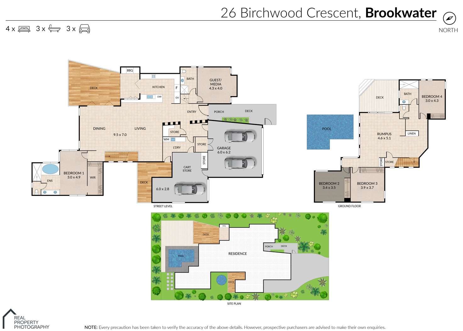 Floorplan of Homely house listing, 26 Birchwood Crescent, Brookwater QLD 4300