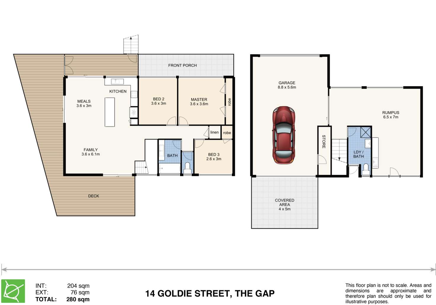 Floorplan of Homely house listing, 14 Goldie Street, The Gap QLD 4061