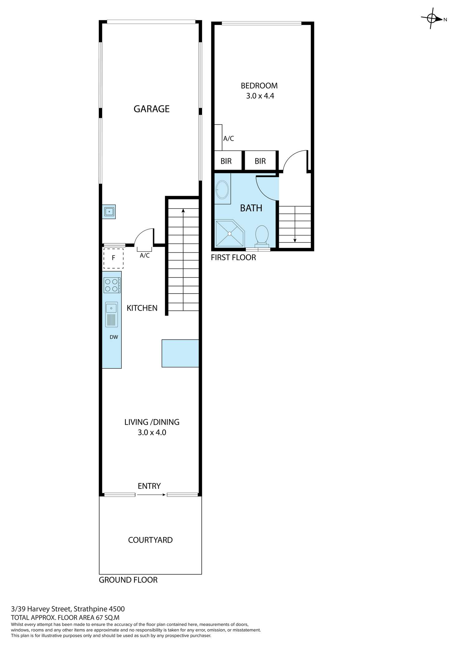 Floorplan of Homely unit listing, 3/39 Harvey Street, Strathpine QLD 4500