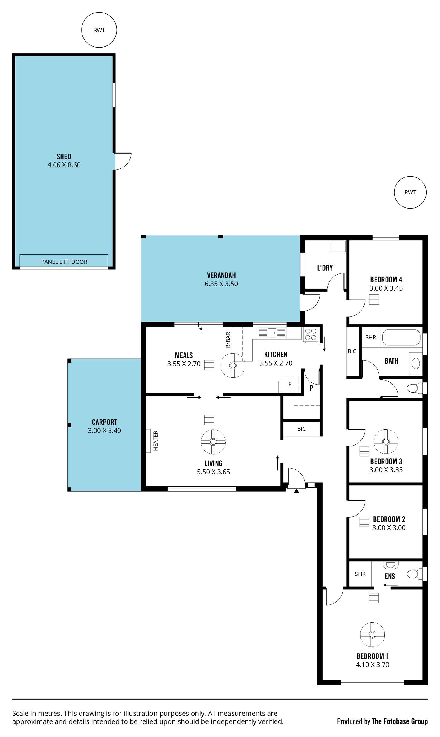 Floorplan of Homely house listing, 43 Bains Road, Morphett Vale SA 5162