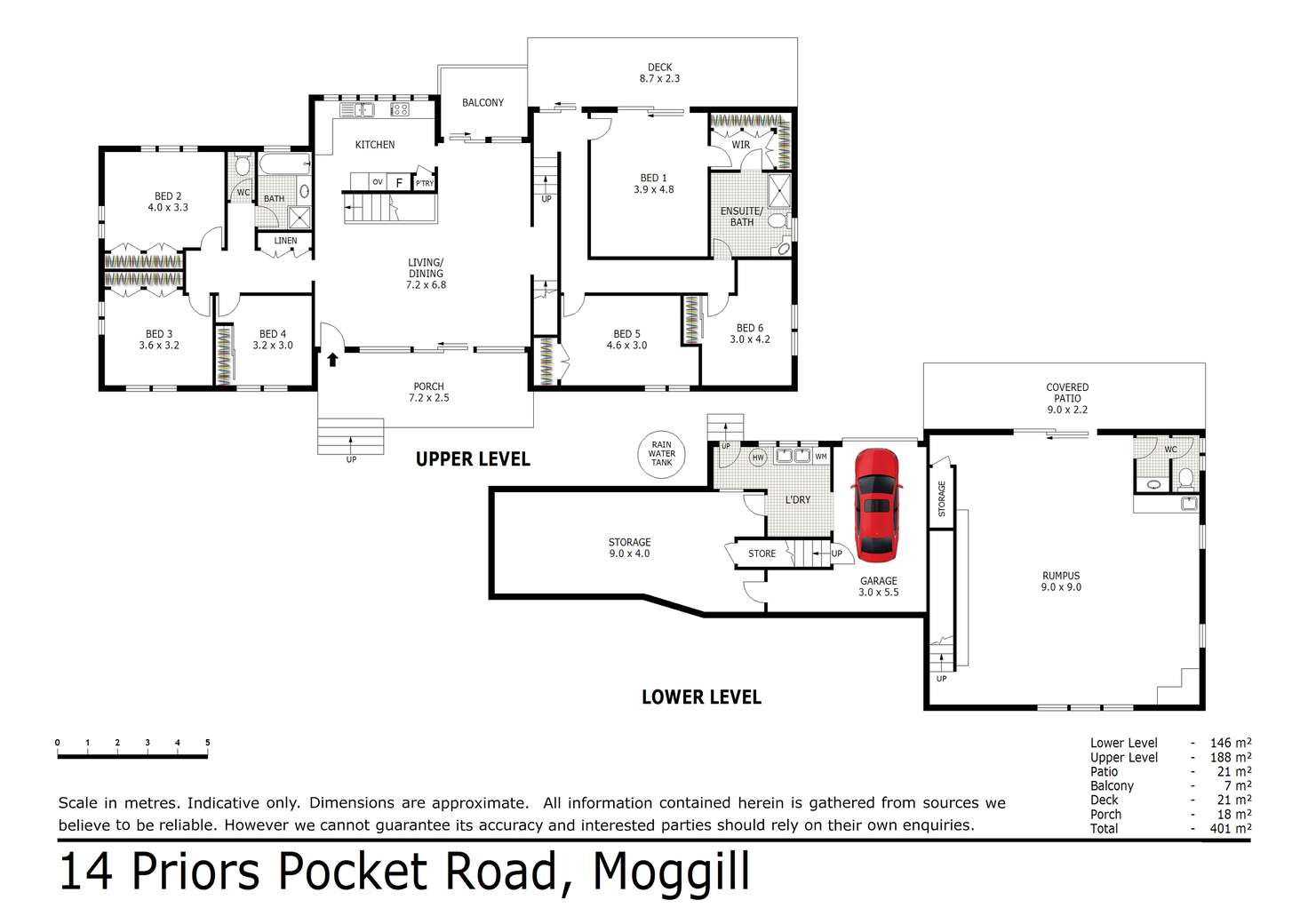 Floorplan of Homely house listing, 14 Priors Pocket Road, Moggill QLD 4070