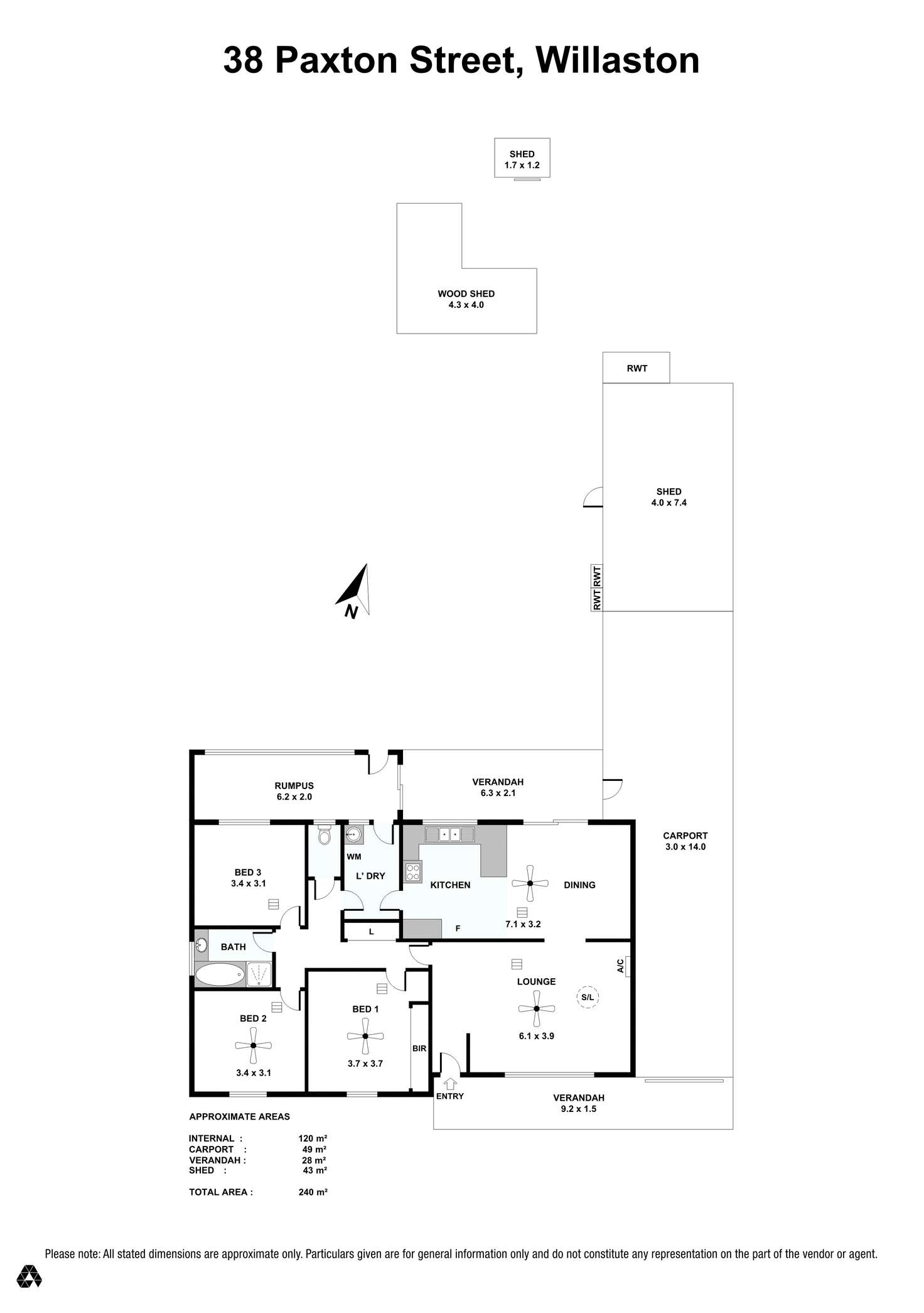 Floorplan of Homely house listing, 38 Paxton Street, Willaston SA 5118