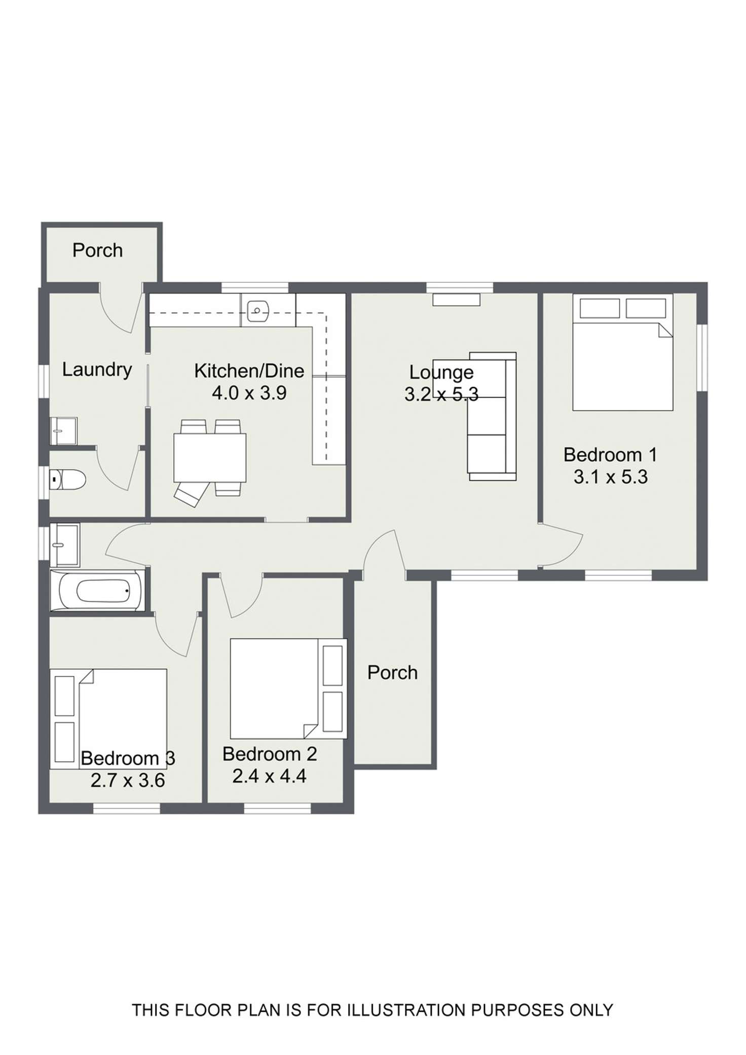 Floorplan of Homely house listing, 3 MERINO STREET, Naracoorte SA 5271