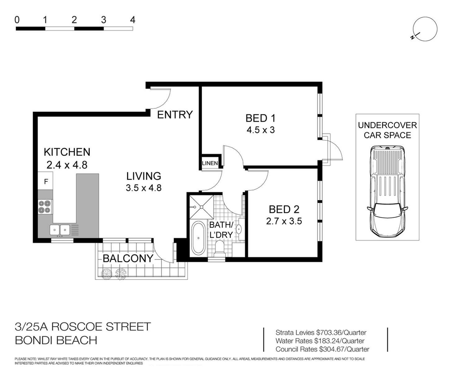 Floorplan of Homely apartment listing, 3/25a Roscoe Street, Bondi Beach NSW 2026