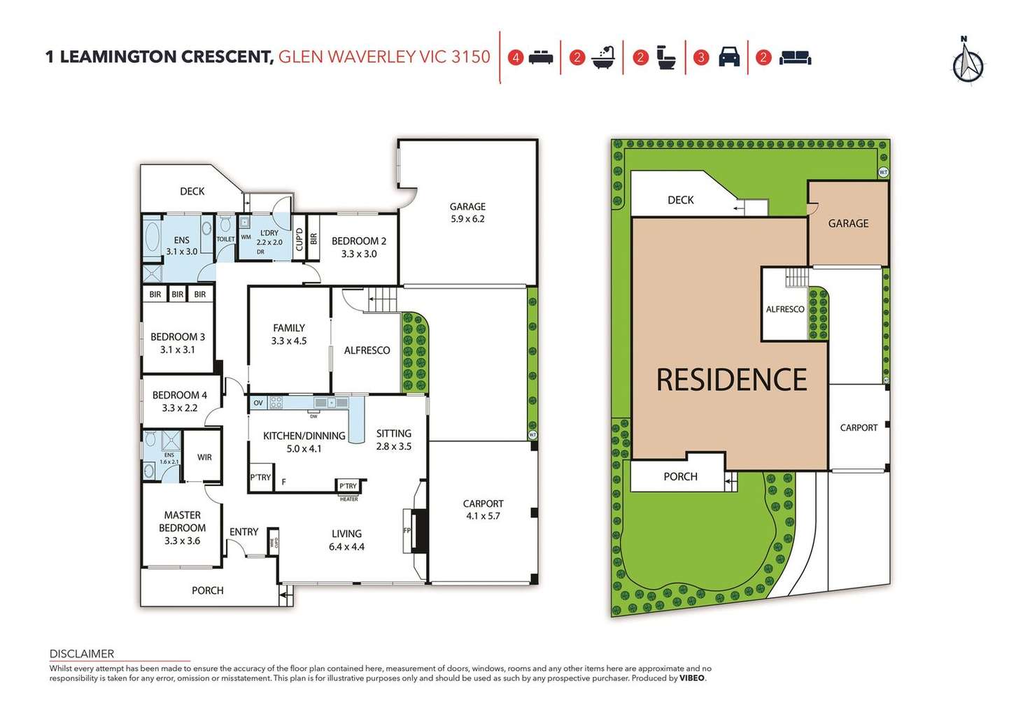 Floorplan of Homely house listing, 1 Leamington Crescent, Glen Waverley VIC 3150