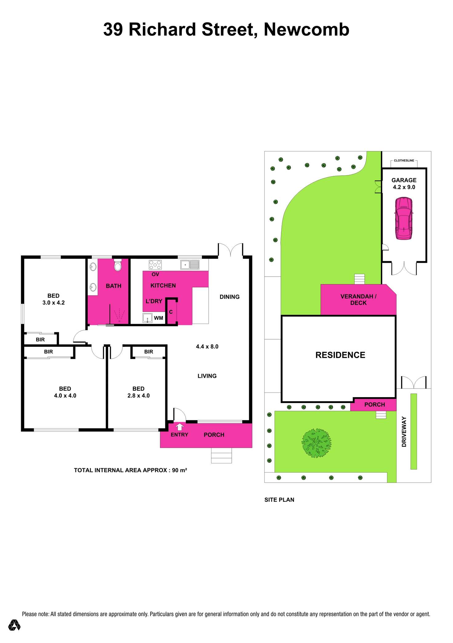 Floorplan of Homely house listing, 39 Richard Street, Newcomb VIC 3219