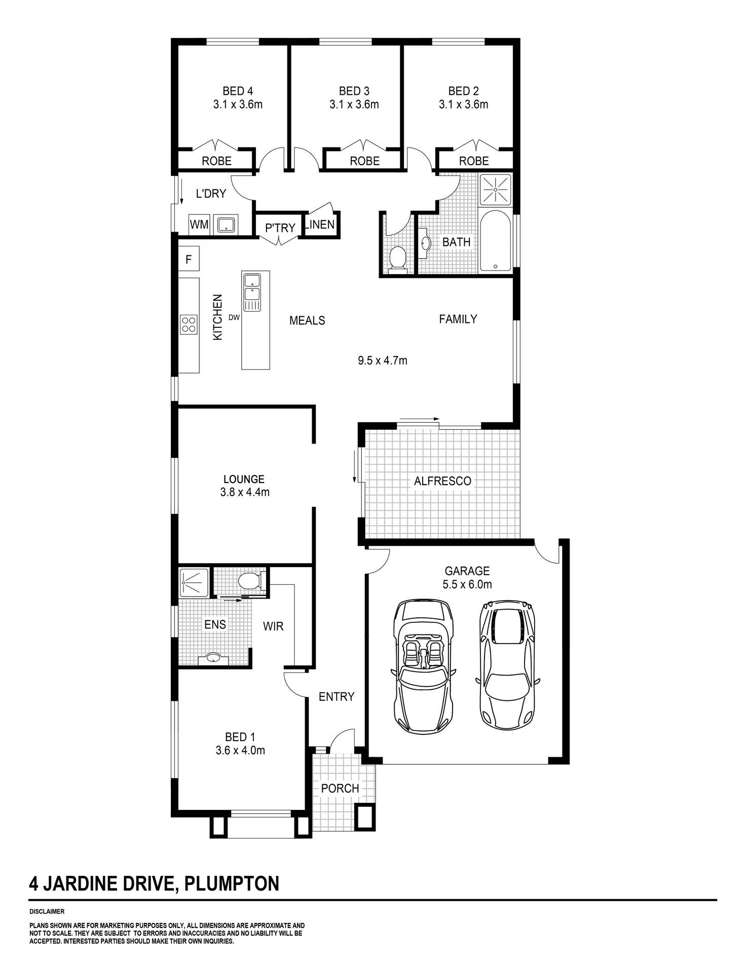 Floorplan of Homely house listing, 4 Jardine Drive, Fraser Rise VIC 3336