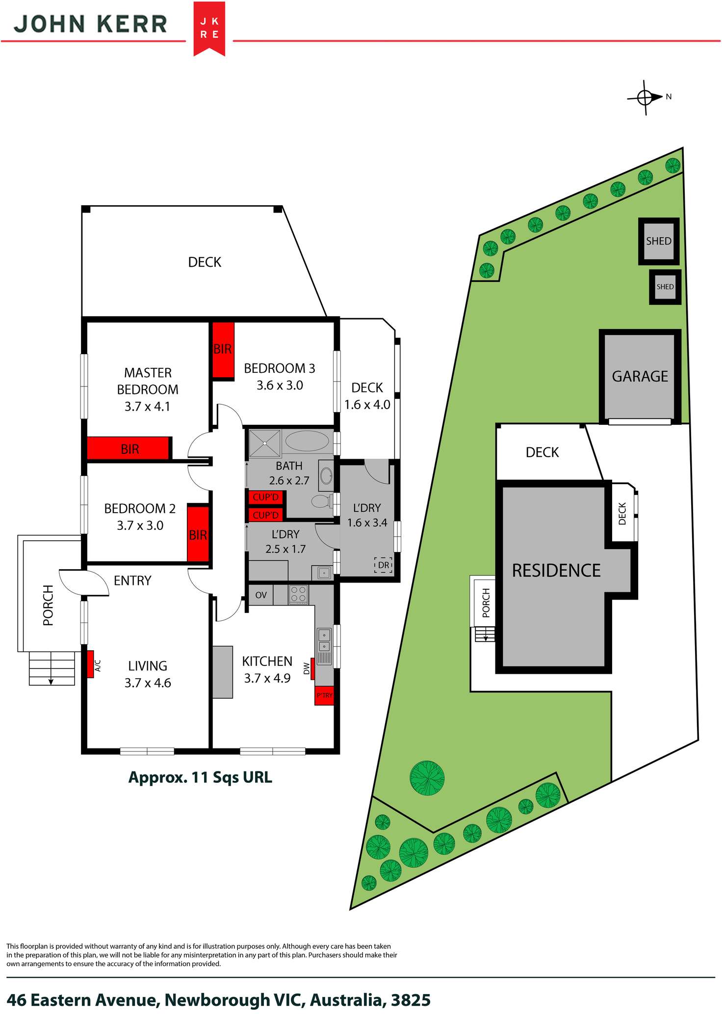 Floorplan of Homely house listing, 46 Eastern Avenue, Newborough VIC 3825